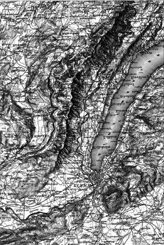 Speich: Papierwelten ETH Zürich / Technikgeschichte / Preprint 3Bild / Seite 9 Abb. 8: Dufour, Guillaume-Henri: Topographische Karte der Schweiz vermessen und hg.