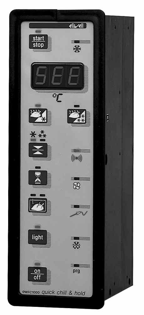 EWFC 1000 Schnellkühl- und Gefrier-Regler WAS IST DIES EWFC 1000 ist ein Gerät das alle Funktionen einer elektrischen Schnellkühl- und Gefrier-Regelung bietet.
