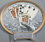 36813 Höhe 20 cm 14,30 Pokern Mahagoni-Look 32 x