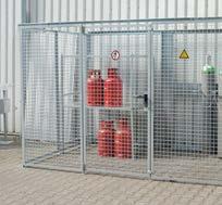 Gefahrstofflager Gasflaschenlager Wo immer Druckgasbehälter verwendet werden, ist ein Höchstmaß an Sicherheit erforderlich.