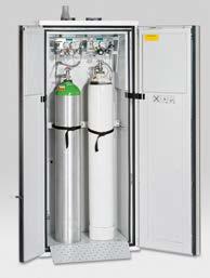 Gasflaschenschränke Typ GFL-S für Lagerung von Kleinmengen bis 50 g bzw. zur Lagerung von Druckgasflaschen á 50 Liter gem.