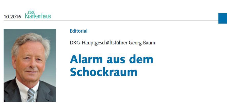 Drohender Kahlschlag in der Notfallversorgung! Kürzung der DRG-Fallpauschalen!