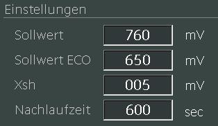 CEDOX-BETRIEBSART Arbeitsweise CEDOX Betriebsart mv mv Nachlaufzeit mv Nachlaufzeit mv- Sollwert Unterschreiten des mv Sollwertes Belastung nimmt zu Belastung