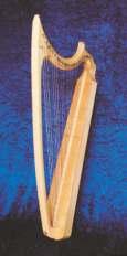 - Im Bild die Reiseharfe im Vergleich zur Böhmischen Harfe Keltische Harfe (Brian Boru) 27-saitig, Stimmung A-f, ca 90cm hoch, in Anlehnung