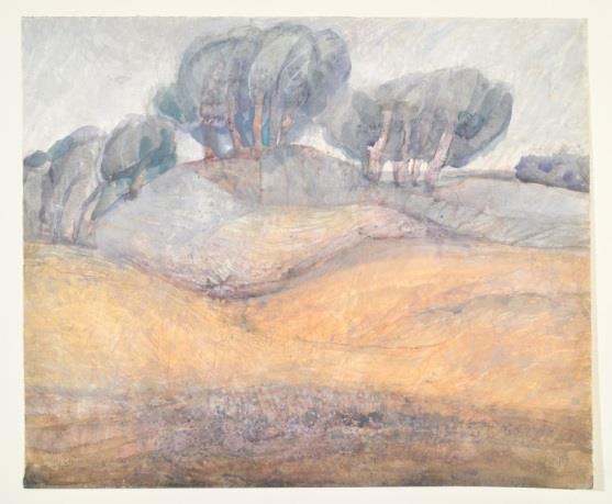 Landschaft Gouache 1984 53 x 64 cm