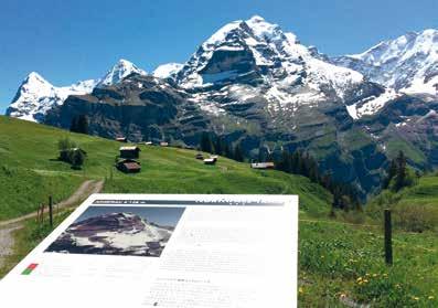 Fascinating views of the Eiger, Mönch and Jungfrau! Information boards line the route of the hike and explain the history of the surrounding mountains.