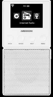 Internet-Radio Bluetooth AUX- und Gitarren Eingang MEDION E85032 DAB+ & UKW