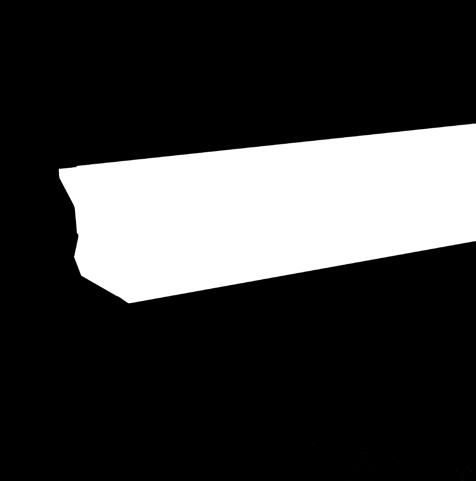 ALZATINE - WANDABSCHLUSSLEISTEN M3460 Composta da un profilo in materiale plastico coestruso con guarnizione opalina a semiscomparsa, Fornito con biadesivo per il fissaggio al piano.