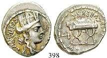 nteius, P.F. Capito und T. Didius, 55 v.chr. Denar 55 v.chr., Rom. 4,14 g. Drapierte und behelmte Büste des Mars r.
