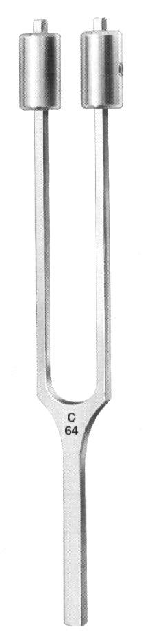 Stimmgabeln Tuning Forks, mit Dämpfer with clamps c
