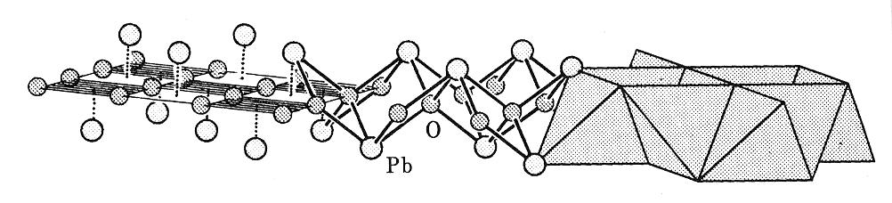 Ein Pb 2+ -Ion bildet gemeinsam mit vier Sauerstoffionen eine quadratische Pyramide. O: KZ 4 ; Tetraeder.