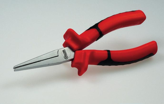 Rundzange mit kurzen, runden Backen, Spitzen abgedreht, insbesondere für Drahtösen Round nose pliers,