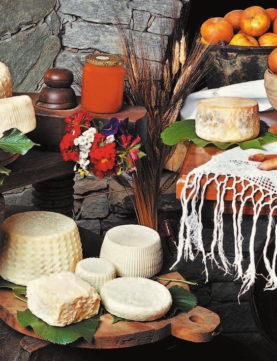 61 Käsesorten zählen zu den Traditionellen Agrarlebensmit-teln : der cremige Gorgonzola aus Novara, der Almkäse Bettelmatt aus dem Val Formazza, der Beddo aus der Gegend von Biella, der antike