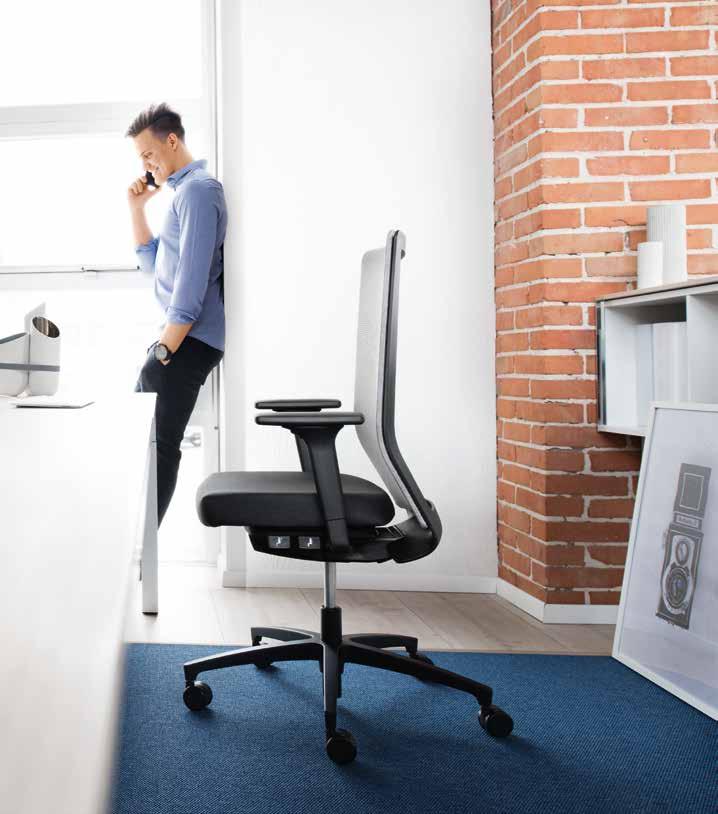 Stilo Stilo-Drehstühle sind zuverlässige Begleiter im Büro, ausgerichtet auf Ihre individuellen Bedürfnisse als Benutzer.