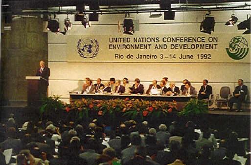 Rio-Konferenz 1992 178 Teilnehmerstaaten Leitbild des kommenden Jahrhunderts sustainable