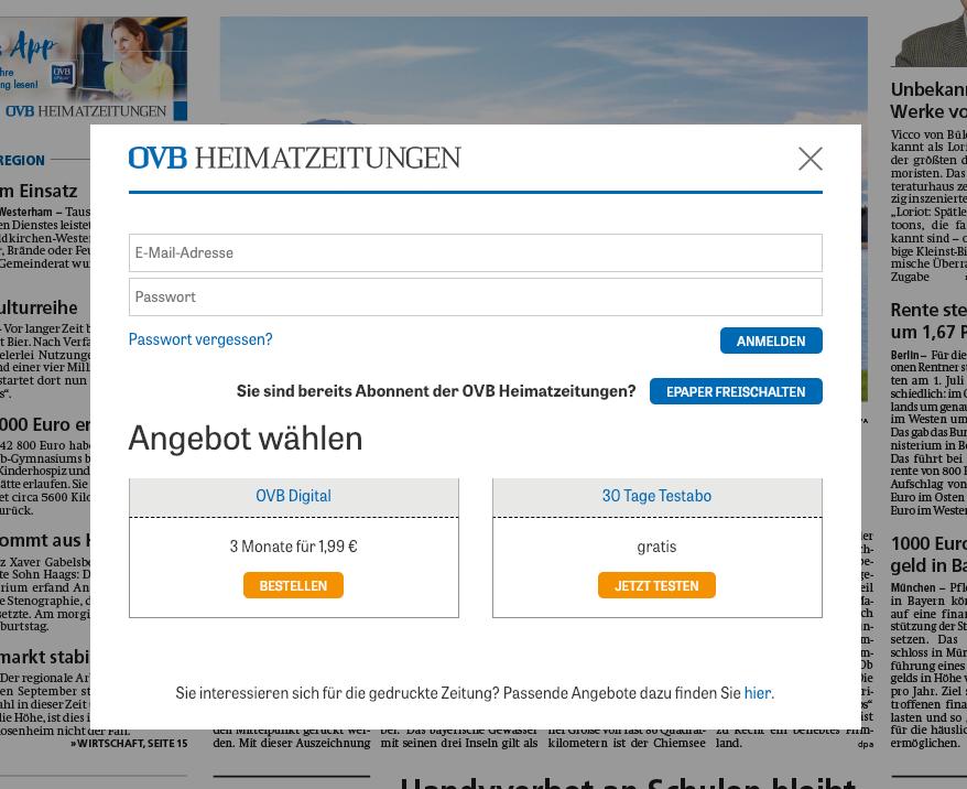 Dann melden Sie sich hier bequem mit Ihrer E-Mail-Adresse und Ihrem Passwort an.