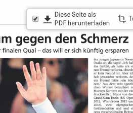 3a 3b GANZE SEITE(N) ABSPEICHERN Auf jeder Zeitungsseite blendet  ein.