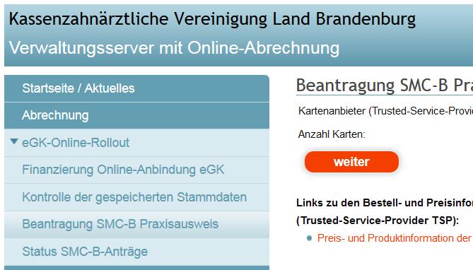 KZV Land Brandenburg Anlage zur Vorstandsinformation 22/2017