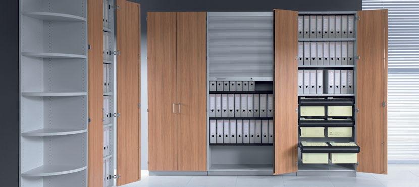 J_SYSTEM Cabinets Schränke System of cabinets Schranksystem The complex J cabinet system constitutes a comprehensive solution for storing documents in the office.