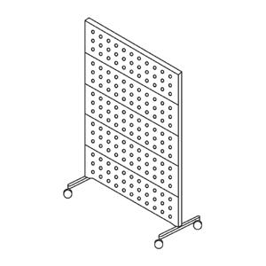 SCREENS: FINISHING / WANDSCHIRME: FERTIGUNGSMATERIALIEN SLAT / LEISTE powder-painted metal / Metall, pulverbeschichtet