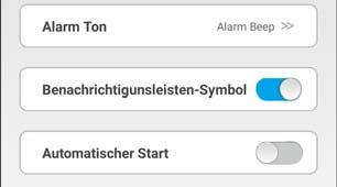 17 Alarm-Auslöser Protokoll Durch Betätigung des Buttons Alarm-Auslöser- Protokoll können Sie sich das Protokoll aller ausgelösten Alarme ansehen.