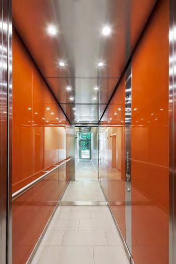Aufzüge Aufzug Typ 1 Ausreichend für eine rollstuhlfahrende Person und eine weitere Person: Fahrkorbbreite 110 cm Fahrkorbtiefe 140 cm, Last