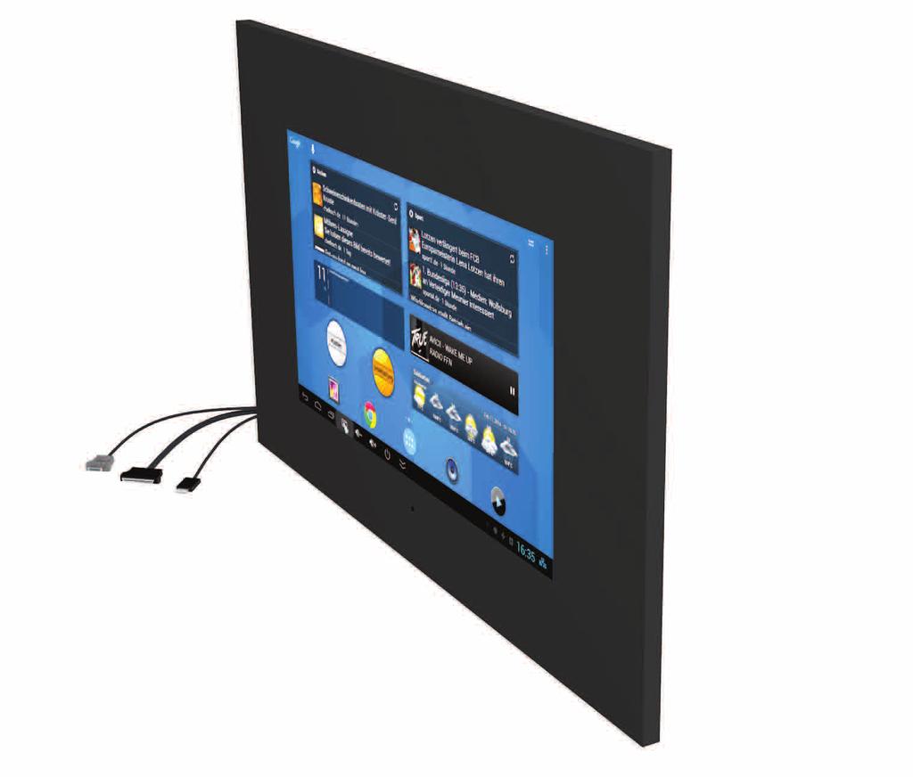 Der Glasbildschirm Der Glasbildschirm ist die Einheit aus einer Trägerplatte mit Glasoberfläche und integriertem LCD-Display.