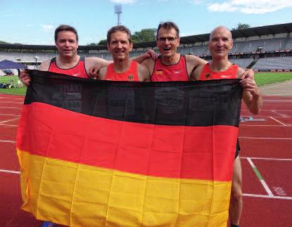Nicht zu schlagen war die deutsche Nationalstaffel, die in überragendem neuen Deutschen Rekord von 45,42 Sekunden zum Europameistertitel über 4x100 Meter lief.
