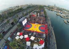 Kategorie: Mejor diseño de carpa y estructura móvil Projekt: Nike World Basketball Festival, Barcelona 2014 Leistung: Bau