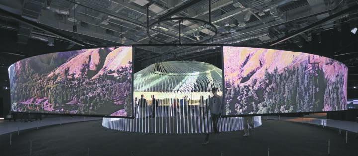 Pavillon des Vereinigten Königreiches Grossbritannien und Nordirland «We Are Energy», Expo Astana 2017 Leistung: Nach dem Design von Asif Khan realisierte NÜSSLI den