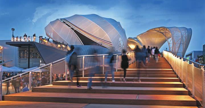 Deutscher Pavillon «Field of Ideas», Expo Milano 2015 Leistung: Zusammen mit Schmidhuber und Milla&Partner war NÜSSLI Teil der ARGE Deutscher Pavillon Expo 2015 und zuständig für die Planung und die