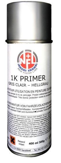 1K-Primer Spray 1K-Primer ist ein schnelltrocknender Spezial-Haft-Primer auf Acrylbasis mit gut füllenden, hochdeckenden und sehr glatt verlaufenden Eigenschaften.