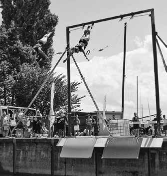 22 Lake Rings: Spektakel an beiden Turnfest-Samstagen Am 30. Juni wird am Thurgauer Kantonalturnfest auf dem Festplatz am See der Schaukelring-Show-Contest Lake Rings durchgeführt.