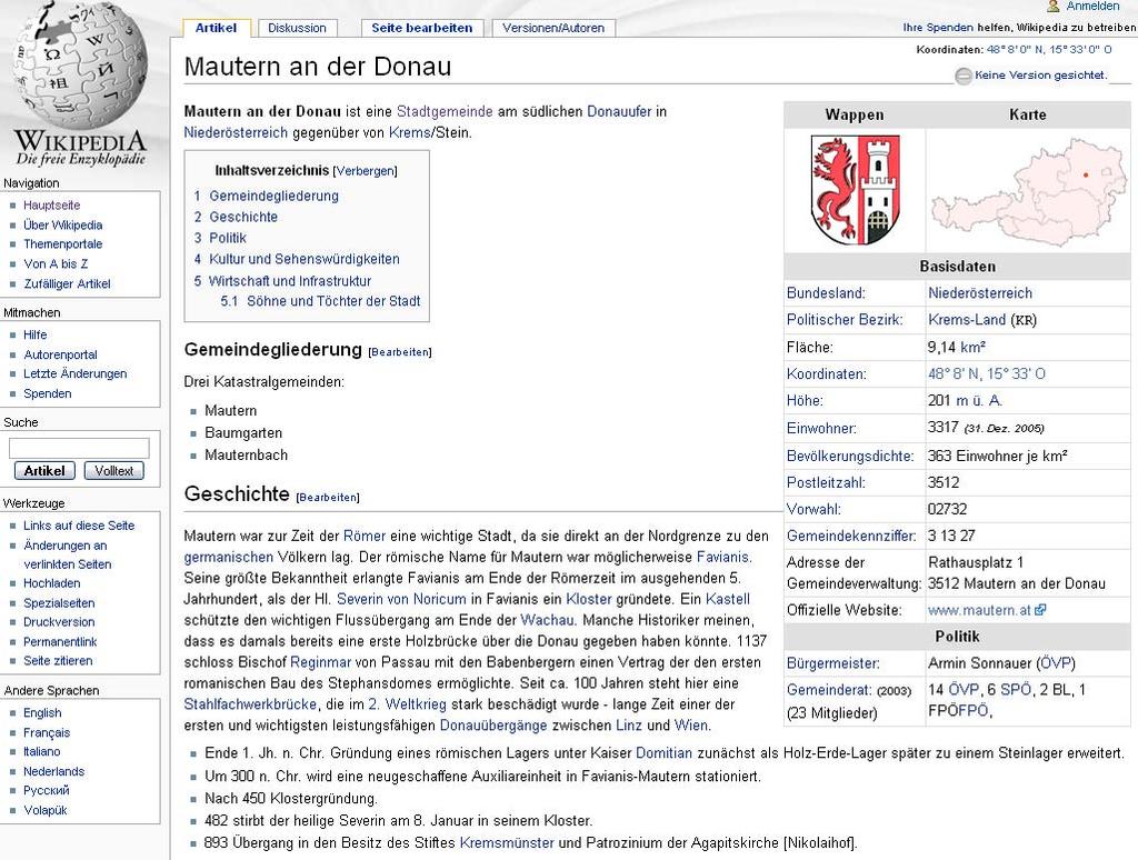 Wikipedia über 10 Millionen Artikel (2 Millionen auf Englisch, 740.000 auf Deutsch vgl. Brockhaus: 300.