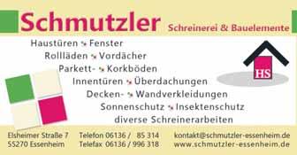 Duschkabinen Mainz-Mombach, Mönchgasse 3 (0 61 31) 96 20 00 Schwabenheim, Am Gänsklauer 2 (0 61