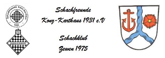 Offene Konzer Stadtmeisterschaft 2016 5 Runden am Samstag & Sonntag - kein Fußball-EM-Spiel während der Schachspiele - von Samstag, 02. Juli bis Sonntag, 03. Juli 2016 (bei Trier, ca.