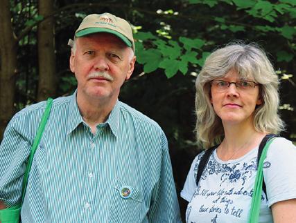 Waldemar Förster und seine Tochter, Mitglieder der FBG Sächsisch-Thüringisches Vogtland; Foto: Felix Spittler Mit unserem Forstbetrieb sind wir fast von Beginn an Mitglied in der