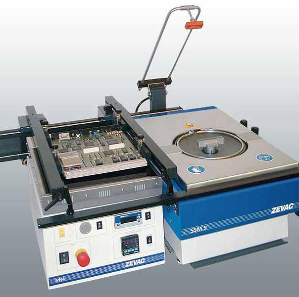 SSM 4A UND SSM 9 REPARATUR VON THT- LEITERPLATTEN SSM 4A und SSM 9 Die SSM Geräte werden zum selektiven Ein- und Auslöten vielpoliger Bauelemente der Durchstecktechnik eingesetzt.