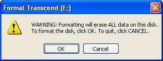 Klicken Sie auf OK, um mit der Formatierung des SSDs zu beginnen. Mac OS 1.