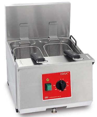 Ausslungsgerät NEU Frifri Tischfritteuse mit Fettablasshahn Typ FRITA+ 8 Drehknopfsteuerung mit thermostatischer Temperaturkontrolle.