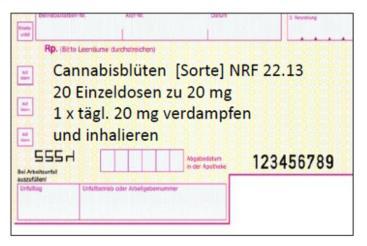Abrechnung und Taxation Zubereitungen aus Cannabis-Blüten: 5 Arzneimittelpreisverordnung (AMPreisV) Sonder-PZN 06460665 fiktive Preise EK 0,40 g 10,00 Pulverbriefchen