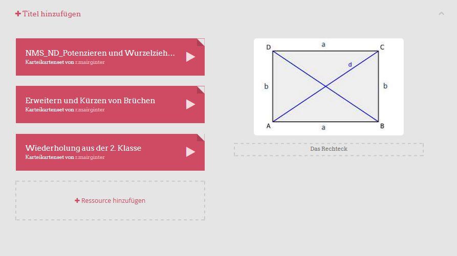 Bei diesem Beispiel wurden Ressourcen