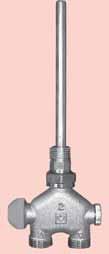 VUA-40-Vierwegeventile für Thermostatbetrieb HERZ-VUA-40-Vierwegeventil Durchgangsform für Zweirohranlagen *) Heizkörperanschluss unten-mittig bzw.