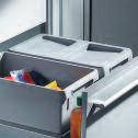 Three versions are available, with 2 or 3 inner bins, suitable for all common plinth-drawer pull-out