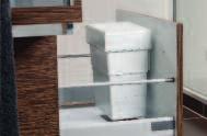 For bathroom base-cabinets with hinged door, or with drawer, or for direct attachment onto