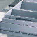 Self-containing waste separation systems for base units with European standards. Ideal for sink-cabinets.