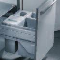 Sturdy waste separation systems for sink-cabinets from 300 mm width. Ideal for sink-cabinets.