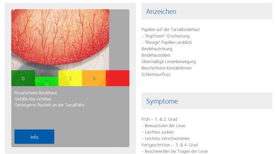 Klassifizierung der Befunde Dokumentation, z.b.