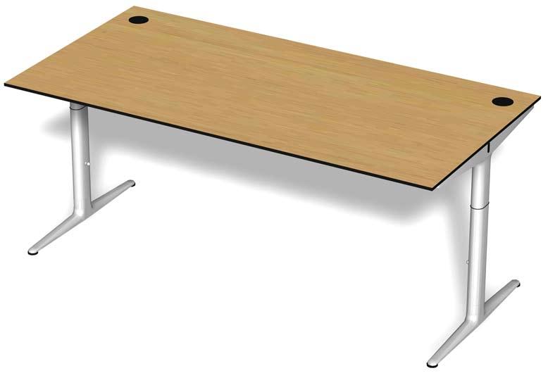 Beraterplätze Typ RE 105-8 - Beraterplatz Ahrend Mehes; H=62-82 cm - Schreibtisch 180 x 90 cm; einschl. - 2 x Kabeldurchlassb.