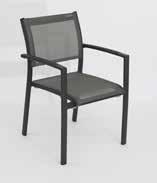 1212-A10 185,00 179,00 Gestell Aluminium anthrazit Sitz ergonomisch gerundet Bespannung Batyline graphit Armlehnen